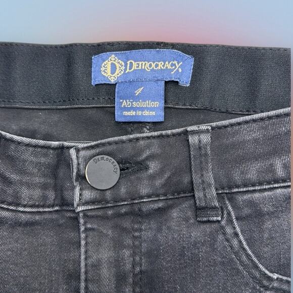 DEMOCRACY Women’s 4 Black Skinny AB SOLUTION Jeans - Picture 4 of 4